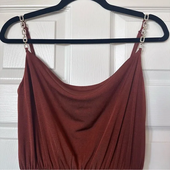 Jason Wu Emmett Cowl Neck Jumpsuit Brown Sz XS - Picture 3 of 14